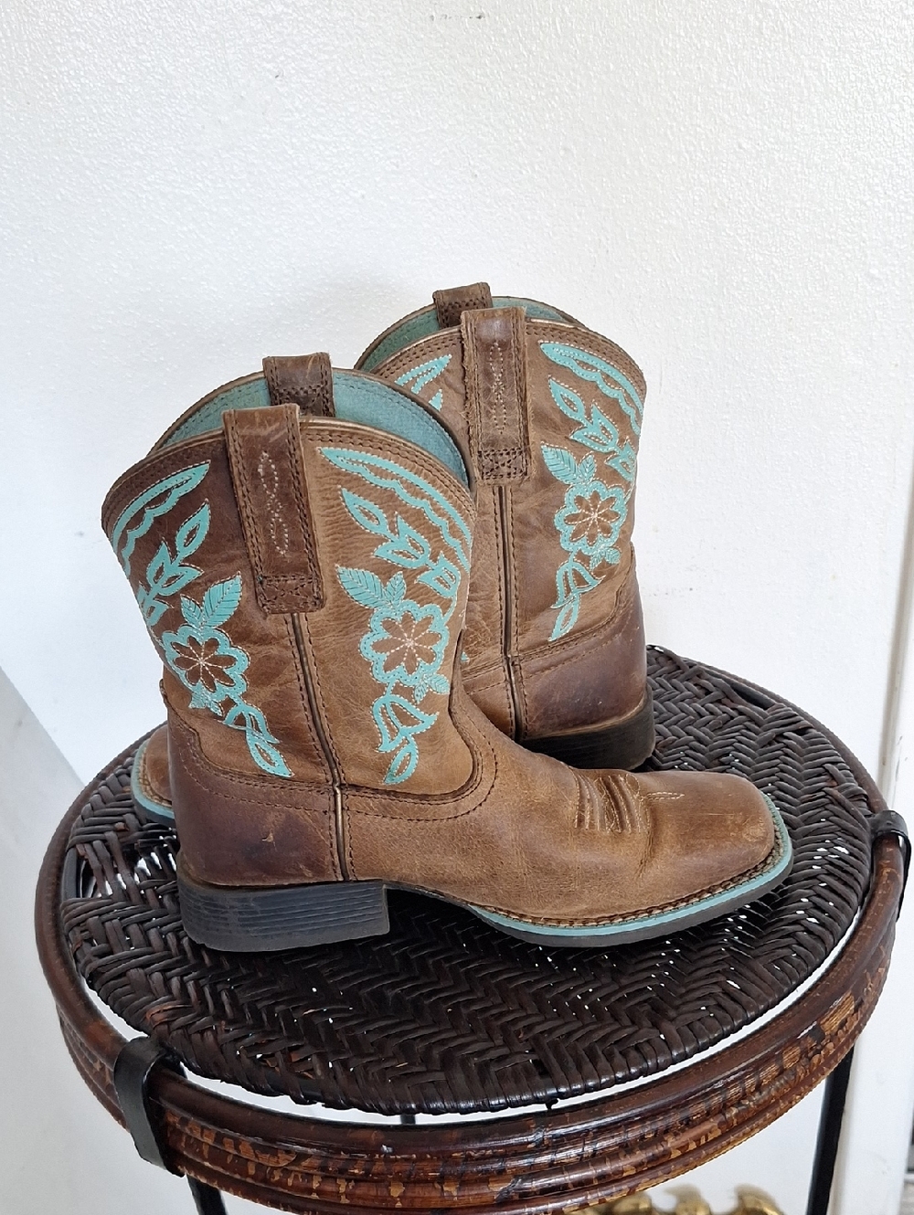 Ariat Girls Kid Boots Size 1 - Picture 7 of 12